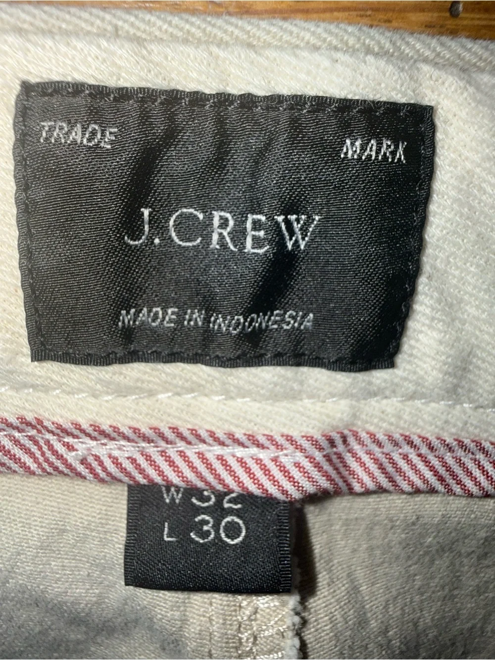 J. Crew Men's Light Cream Chinos 32 x30